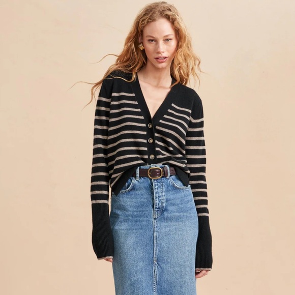La Ligne Sweaters - La Ligne Cashmere Lean Lines Cardigan